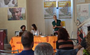 Glenys Suarez di Conacado e Valentina Pontorno di Altromercato a Itinerari Solidali 2017